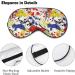 Colorful Ink Splashes Sleep Mask for Women | Adjustable Eye Shades with Elastic Strap | Perfect for Travel & Relaxation - Buy Online on GoSupps.com