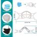 3D Silicone Face Mask Bracket with Earloops - Turtle Shape Breathable Spacer for More Breathing Room, Lipstick Protector (White 5PCS) - Buy Online on GoSupps.com