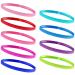 Sports Hairband Sports Headband Thin 9 Pieces Anti-Slip Elastic Headbands Sports Thin Headbands for Men Women Children