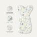 Duomiaomiao Hedgehog Baby Transition Swaddle Blanket | Arms Up Sleeping Bag | Cotton Baby Essentials for Newborn Boys Girls | All Seasons | 0-6 Months - Buy Online on GoSupps.com
