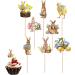 24pcs Happy Easter Cupcake Topper Easter Cupcake Picks Easter Cupcake Toppers Easter Cup Cake Decoration for Easter Party Decor Party Supplies - Buy Online on GoSupps.com