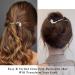Ahoney 4 Pcs Pearl Hairpins for Women - Fancy French Hair Clips for Thick Hair (Silver+Gold) - Buy Online on GoSupps.com