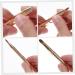 minkissy Double Ended Lipstick Brush Lip Makeup Beauty Tool Portable Lip Brush Travel Size Lipstick Brush Cosmetology Kit Cosmetics Brush Miss Lip Balm Artificial Fiber Double Head 12x1x1cm Golden - Buy Online on GoSupps.com