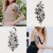 Large Black Flower & Butterfly Temporary Tattoos for Women - 10 Sheets - Buy Online on GoSupps.com