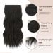 Feshfen Clip-In Extensions - 4PCs 50cm Synthetic Wavy Hair Extensions for Women - Natural Black 180g - Buy Online on GoSupps.com
