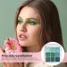 Gomice Green Glitter Eyeshadow Eyeshadow Palette for Green Eyes | Avocado Eyeshadow Palette 9 Pigmented Colors | Stage Glitter Eye Makeup - Buy Online on GoSupps.com