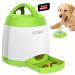 PETGEEK Automatic Dog Treat Dispenser, Dog Puzzle Memory Training Activity Toy- IQ Training Dog Button Feeder, Remote Dog Button Treat Dispenser for Dogs Green 2