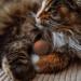 Lucybalu Felt Balls for Cats | 100% Wool Natural Cat Toys | Handmade Play Balls from Nepal | Set of 6 - Peach Fuzz - Buy Online on GoSupps.com