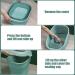 BNOSDM 30 lb Collapsible Pet Food Storage Container - Airtight Plastic Bin with Lid, Scoop & Wheel for Dogs, Cats, Rabbits, Birds - Green - Buy Online on GoSupps.com