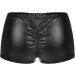 YONGHS Women's Shiny Metallic Low Waist Booty Shorts - Black (Medium) | Rave Party Dancewear Bottom Clubwear - Buy Online on GoSupps.com