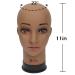 BHD Beauty 22'' Brown Female Bald Mannequin Head for Wig Making and Display - Professional Cosmetology Tool with T-pins for Eyeglasses and Hair Styling (Pack of 1) - Buy Online on GoSupps.com