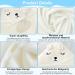 KDIMSU Hooded Baby Towel - Soft Absorbent Bath Towel for Newborns | Perfect Baby Shower Gift (80x80cm White) - Buy Online on GoSupps.com