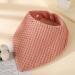 Surakey Muslin Baby Bibs - 100% Cotton Bandana Drool Bibs for Girls Boys | Newborn Burp Cloth & Saliva Towel - Dark Peach - Buy Online on GoSupps.com