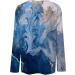 Odjoy Women's Long-Sleeved Christmas Shirt | Graphic Sweater Tunic Tops & Casual Blouse in Dark Blue - Buy Online on GoSupps.com