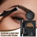 Eyebrow pomade Twotone Eyebrow Mascara Long Lasting Elegant Liner Cream for Eyebrows and Eyes with Stamp Waterproof Eyebrow Powder with Double Sided Brush for Women 01 - Buy Online on GoSupps.com
