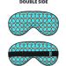Turquoise Pattern Print Unisex Sleep Mask | Double-Sided Eye Mask for Sound Sleep & Skin Care - Buy Online on GoSupps.com
