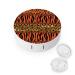 Cheetah And Tiger Skin Pattern Round Case For Contact Lens Kit Storage Box with Mirror Printed