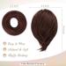 BARSDAR HAARDIE Hair Extensions | Dark Auburn 20cm Synthetic Ponytail Scrunchie for Women - Buy Online on GoSupps.com