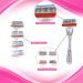 Nylea Razors for Women with Sensitive Skin - Premium 5-Blade Shaving Razor with Lubricating Strip and 4 Refills - Buy Online on GoSupps.com