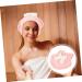Fast Drying Healeved Shower Cap & Hair Towel - Comfortable Pink Bath Supplies for Dry Hair - Buy Online on GoSupps.com