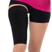 Thigh Compression Sleeve for Hamstring Quadriceps Groin Pulls & Strains - Athletic Support for Running Basketball Tennis Soccer (Black, Medium) - Buy Online on GoSupps.com
