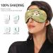 Cartoon Cow & Flower Sleep Mask - Light Blocking Eye Cover for Men & Women | Adjustable Soft Blindfold for Travel Naps & Work - Buy Online on GoSupps.com