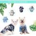4-Piece Pet Summer Shirts - Flower Pattern Printed Puppy & Cat Beach Clothing for Small to Medium Pets - Buy Online on GoSupps.com