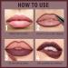 2 In 1 Matte Lip Gloss & Lip Liner - Waterproof Highly Pigmented Quick Drying Dual-Ended Lip Sticks #009 - International Shipping Available - Buy Online on GoSupps.com