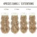 Dirty Blonde with Brown Highlights Clip in Hair Extensions - Long Wavy Full Head Synthetic Fiber Hair Pieces for Women - Buy Online on GoSupps.com