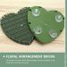 Nuobesty Heart-Shaped Flower Foam - 4 Green Floral Sponge Bricks for Wedding & Dried Flower Arrangements - Buy Online on GoSupps.com