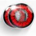 MERALENS Halloween Red Colored contact lenses Red Red Flower Devil Volturi Vampire 2 pieces (1 pair) without prescription contact lens colored for cosplay carnival carnival anime costume