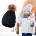 Shop Black Fleece Winter Hat for Toddlers (2-6 Years) | Warm Soft & Cozy Thermo Neck Warmer & Ear Protector - Buy Online on GoSupps.com