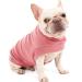 Docio dog sweater - soft and warm t -shirt dog spring clothes coat cat sweater for small dogs cats red s (1 Pack) red