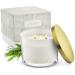 Luxury White Tea & Sage Scented Candles Large Soy Candles 3 Wick Aromatherapy Candle Wedding Gifts Birthday Gifts for Women Men Mom Stress Relief Relaxation Gifts Candles for Home Scented