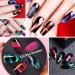 Cat Eye Chrome Nail Powder Set - Achieve Cat Eye and Chameleon Mirror Effects with 9D Galaxy Gem Glitter Pigment, Black UV Gel, and Magnetic Stick - DIY Manicure Kit - Buy Online on GoSupps.com