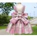 Oyccen Dog Plaid Harness and Leash Set Cat Bow Tie Princess Dress Harness Pet Clothes for Small Dogs Cats Puppy M Pink - Buy Online on GoSupps.com