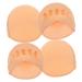 2 Pairs High Heels Forefoot Pad Toe Topper Liner Socks Invisible Socks De Mujer Summer Toe Socks Forefoot Insert Insoles Finger Socks Anti-Slip Womens Girl Shoelaces Miss As Shown 9x8.5x0.5cm