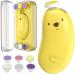Goard baby nail trimmer electrical calchars baby nail clipper with 6 grinding heads led light safe baby nail file set for newborn Toddler Toes & fingernails polish trim care yellow