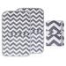 EUPSIIU 2 Pcs Portable Nappy Changing Mat Foldable Diaper Pad Waterproof Travel Changing Mat with Gray Waves Infant Urinal Pad Baby Changing Kit for for Home Travel Outside (Grey)