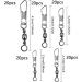 Avodova 100 Pack Fishing Barrel Vertebrae with Ball Bearing - Stainless Steel Swivel Snap for Lure & Bait Accessories (6# 8# 12# 14#) - Buy Online on GoSupps.com