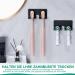 Shop Yybo Electric Toothbrush Holder - Wall-Mounted No Drilling Stainless Steel Black - Efficient Toothbrush Storage for Home & Travel - Buy Online on GoSupps.com