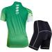 Buy Women's Breathable Fast-Drying Bicycle Jersey Set | Outdoor Short-Sleeved Cycling Shirt & 3D Gel Padded Shorts in Green Lemon - XL | International Shipping Available - Buy Online on GoSupps.com