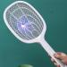 Electric Fly Swatter Racket Powerful Swatter 2 in 1 Electric Fly Killer Rechargeable Killer Lamp Portable Fly Killer Lamp for Indoor and Outdoor (White) - Buy Online on GoSupps.com