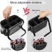 Large Black Makeup Brush Case Organizer with Adjustable Dividers and Shoulder Strap - Buy Online on GoSupps.com