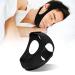 Breathable Anti Snore Chin Strap Stop Snoring Sleep Belt Jaw Support Solution Safety for Men &Women (Black)