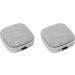 Engraveable Set of 2 Silver Etched Victorian Pocket Purse Pill Boxes with Mirror - International Shipping - Buy Online on GoSupps.com