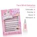 Mlen Diary 296pcs Manga Individual Lash Anime Clusters with Glue - Natural Look 11-13mm DIY Eyelash Extensions - 4in1 Wispy C Curl Cat Eye Mink Lashes - Reusable False Eyelashes - Buy Online on GoSupps.com