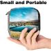 Bridge Crossing Lake Sanitary Napkin & Menstrual Cup Pocket - Zipper Pouch for Teenagers Girls & Women - Buy Online on GoSupps.com