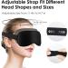3D Contoured Sleep Eye Mask - Zero Pressure 99% Light Block Adjustable & Washable - Perfect for Home Travel & Office - Buy Online on GoSupps.com