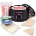 Wax Warmer Kit, KOTAMU Hair Removal Waxing Kit with 4 Hard Wax Beans Target for Bikini Brazilian Full Body Face Facial Eyebrows Legs Armpit, Painless At Home Wax Kit for Women and Men